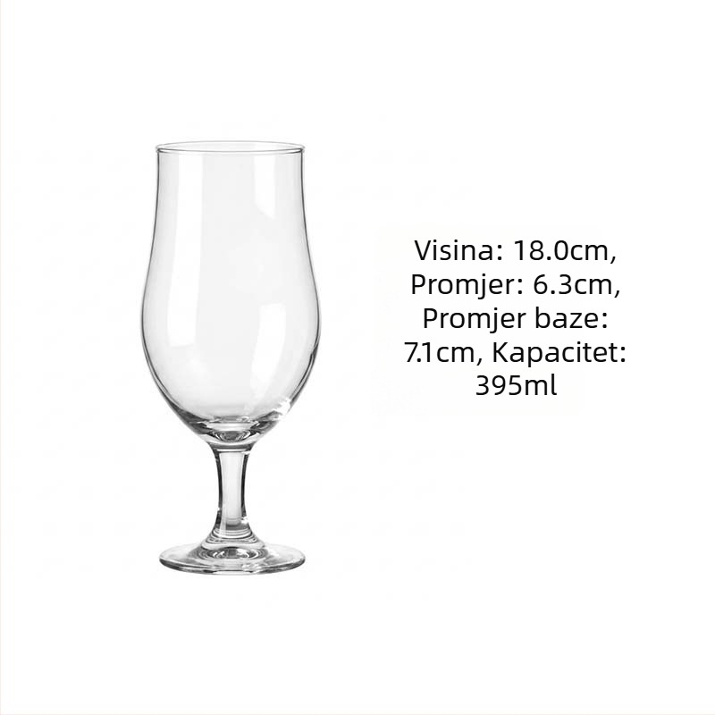 Visoka koktel čaša u tulipanom obliku za sokove i hladna pića