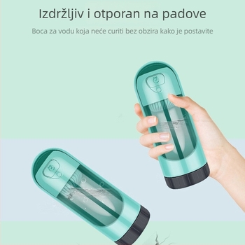 Prenosna čaša za vodu za kućne ljubimce – za vanjske aktivnosti, s mogućnošću kačenja