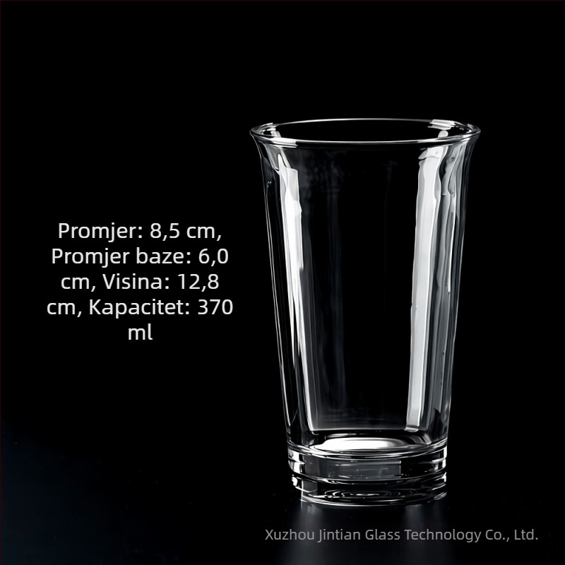 Minimalistička čaša za kavu od borosilikatnog stakla, širokog otvora, dojam luksuza, velik kapacitet, za žene.