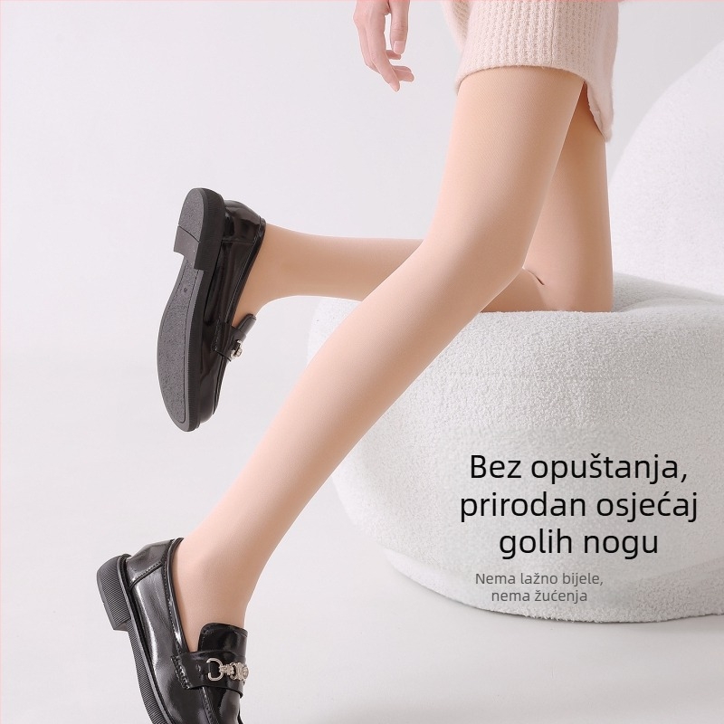 Ženske pančuhe za proljeće i ljeto, efekt golih nogu, sjajne, otporne na zapetljavanje, najlon čarape za glatku kožu