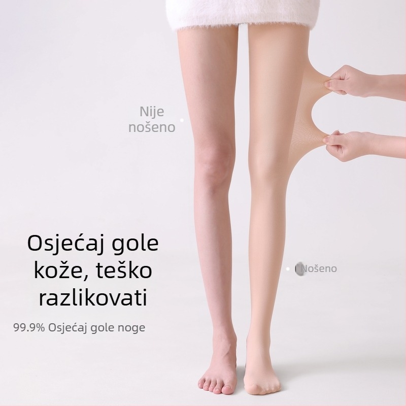 Ženske pančuhe za proljeće i ljeto, efekt golih nogu, sjajne, otporne na zapetljavanje, najlon čarape za glatku kožu