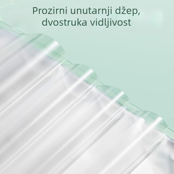 Deli PQ12 Prozirni folder s prozirnim insertima za A3 dokumente, organizator ispita