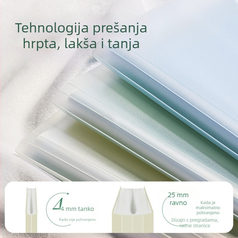 Deli PQ12 Prozirni folder s prozirnim insertima za A3 dokumente, organizator ispita