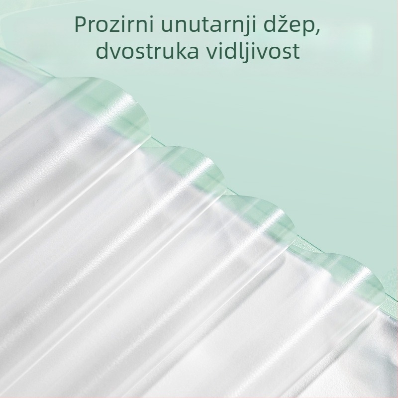 Deli PQ12 Prozirni folder s prozirnim insertima za A3 dokumente, organizator ispita