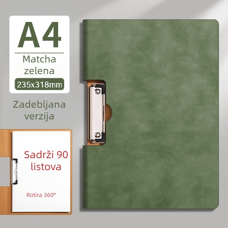 A4 mapa za dokumente od PU materijala, sustav za spajanje i listove, sklopiva mapa za dokumente, PU pločica za pisanje, otisak logotipa, ojačana konstrukcija