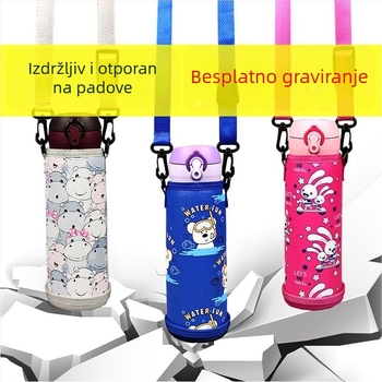Dječja futrola za termos šalice, universalni zaštitni poklopac, s naramenicom, kapacitet 350–500 ml