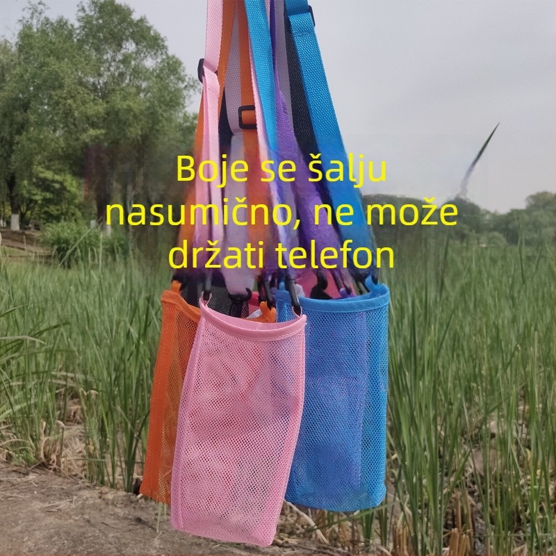 Prozirni zaštitni omotač za staklenu bocu s naramenicom – prijenosni zaštitni omotač za bocu čaja s mlijekom (za djecu)