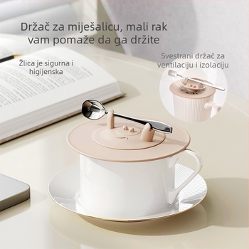 Silikonska kapica za čašu, sigurnosti hrane, kružnog oblika, univerzalna za čajne šalice, staklene i keramičke šalice.