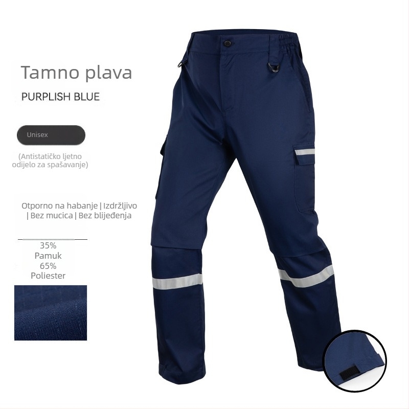 Muške radne hlače s anti‑statikom, otporne na habanje, za nužne spašavanje i obuku tima na planinskim cestama