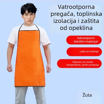 Duga vatrootporna zavarivačka pregača s izoliranim kožnim rukavima