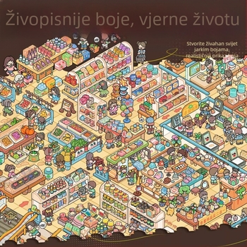 Paper Cube 33.0+34.0 3D Miniaturne Scenske Naljepnice, Nova Godina Serija, DIY Umetničke Naljepnice