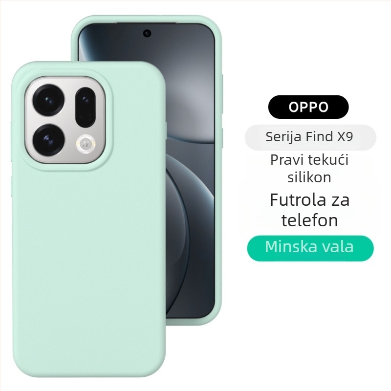 Kućište od tekućeg silikona s punim pokrićem za Oppo Reno 15 Pro – mekan dodir, otpornost na padove, mat završetak; boje: bijela, ružičasta, žuta, crvena, ljubičasta, siva, zelena, smeđa, plava, crna, antik bijela.