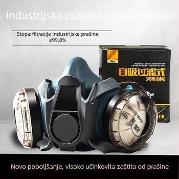 Gas maska za raspršivanje boje — zaštita od formaldehida, toksinih i kemijskih plinova, sumpor dioksida i teškog prašine