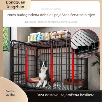 Unutarnja kavez za pse s pladnjem za toaletu, za srednje i velike pse