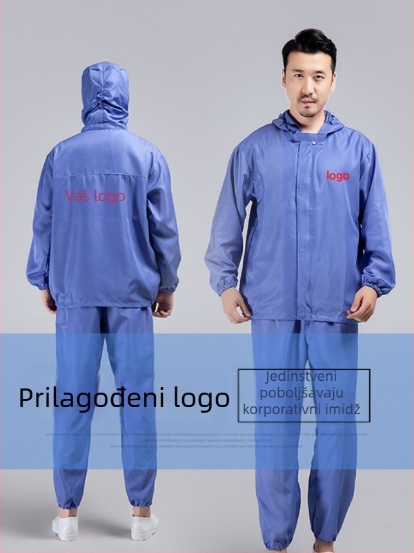 Set radne odjeće za prehrambenu tvornicu, s dugim rukavima, unisex, zaštita od prašine