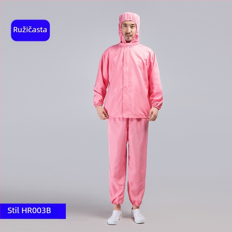 Set radne odjeće za prehrambenu tvornicu, s dugim rukavima, unisex, zaštita od prašine