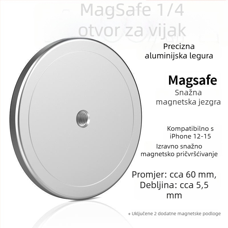 Sklopivi držač za telefon s trostrukim nogama, aluminijska legura, prijenosni magnetski nosač s navojem, mini teleskop