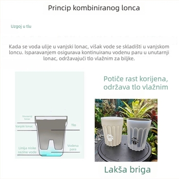 Ažurirani debeli lonac za orhideje sa stupcem zraka za kontrolu korijena – set lonaca, prozračan i vodonepropusan, za Phalaenopsis