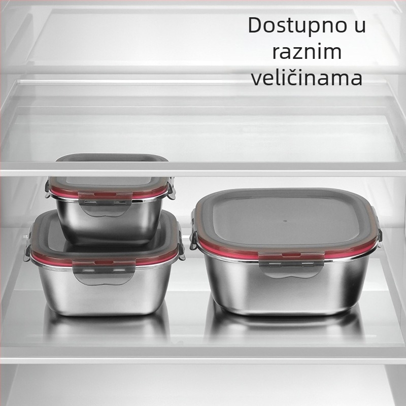 Nehrđajući čelični spremnik za čuvanje hrane s brtvom, kutija za ručak / bento kutija