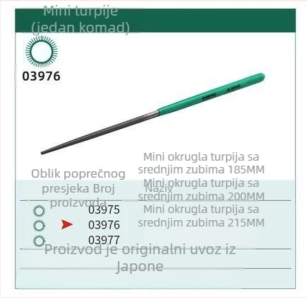 Mini ravni pilnik od čelika, metalni pilnik srednjeg zuba