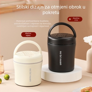Dvostruka vakuumski izolirana kutija za ručak, 1,2 L, za studente i uredske radnike