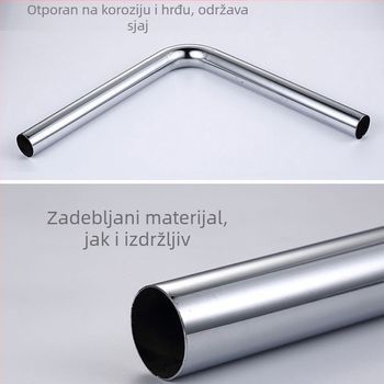 32 mm cijev za ispiranje klozeta tip squat, 304 nehrđajući čelik, L-oblik spojni cijev, produžena cijev za ispiranje s pedalskim ventilom