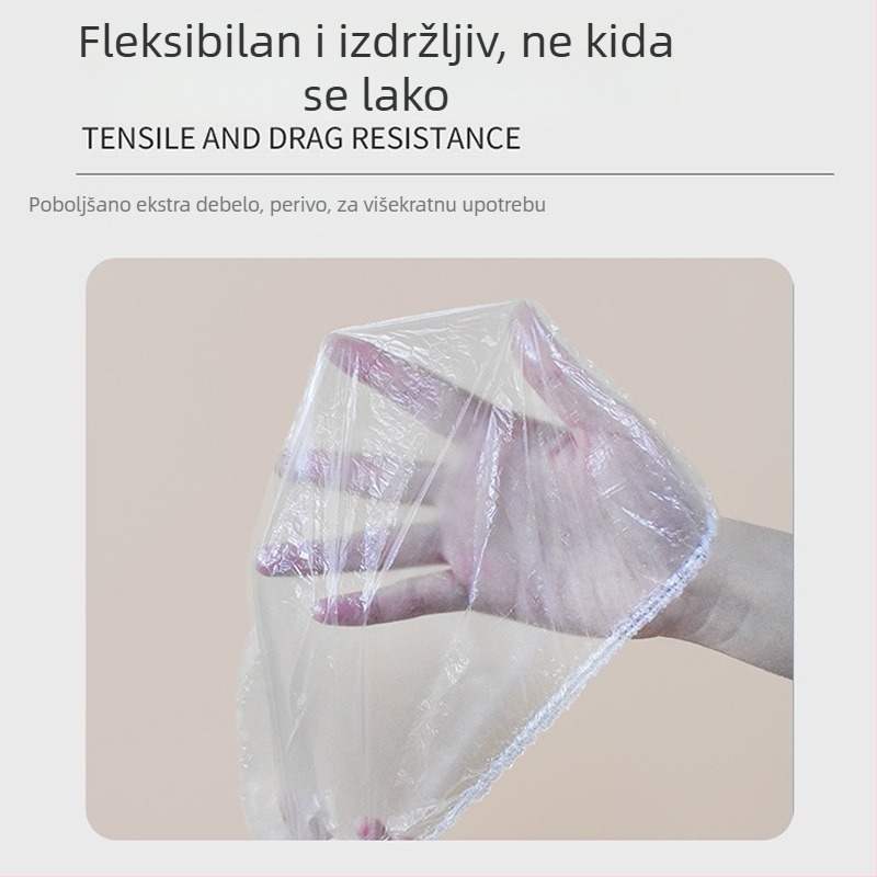 Jednokratni poklopac za plastičnu foliju, za kuhinju, pokrivanje ostataka hrane u zdjelama i tanjurima, s elastičnim otvorom, veleprodaja