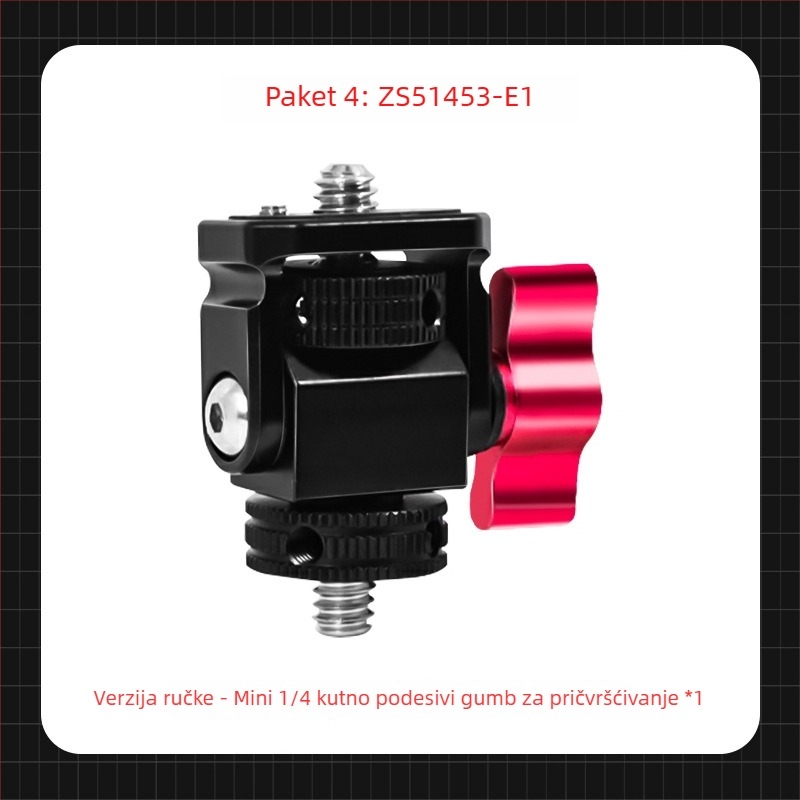 Gimbal s konstantnim tlumenjem za DJI Osmo 360, nosač s 1/4''-1/4'' navojem