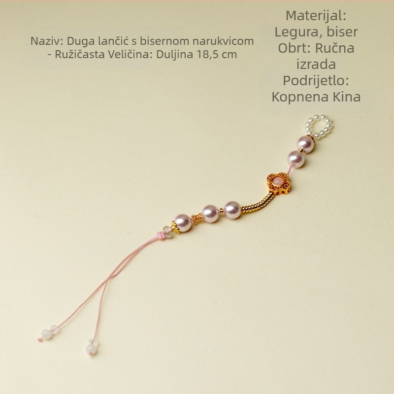 Elegantan rezbaren kaiš za čajnik od ljubičaste gline, sigurnosni užet s Xishi privjeskom, dodaci za čajnu ceremoniju