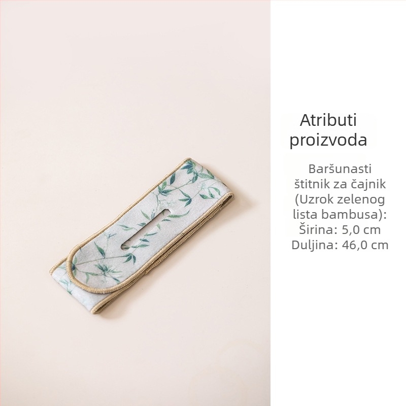 Sitaozhai semiš zaštitna traka za čajnik i zdjelu, tekstilni dodaci za čajnu set za outdoor putovanja