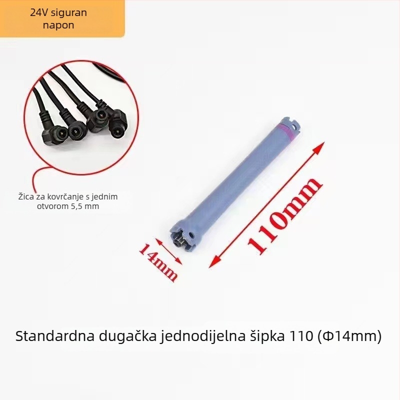 24V digitalni grijani štapić za trajnu kosu s jednim otvorom, promjer 5,5 mm, vodootporan i otporan na eksplozije, profesionalni alat za salon