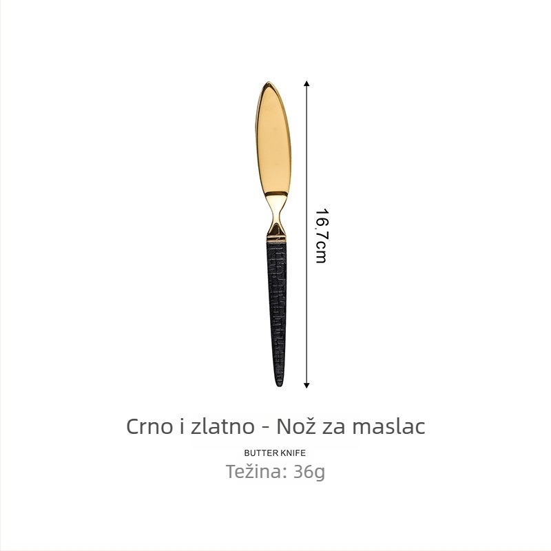 Set pribora od nehrđajućeg čelika 304 sa zmijskim uzorkom, zapadnjački stil: nož i vilica, žlica, uključujući nož i vilicu za steak, kašičicu za kavu i žlicu za večeru