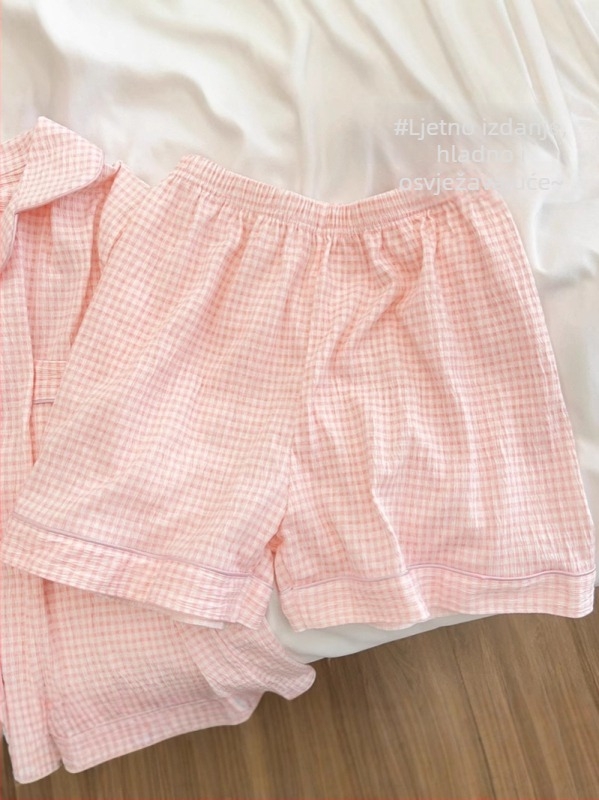 Dječji ljetni pidžama set – Cloud Cotton, 100% poliester, kratki rukavi, tanki materijal