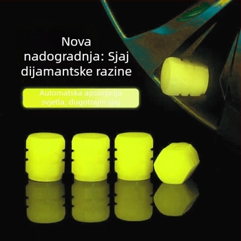 Svjetleća kapica ventila za automobil, bicikl i motocikl
