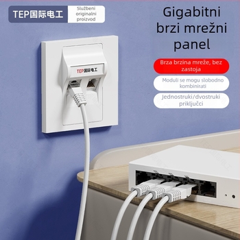 TEP 86-tip zidni Ethernet panel Cat6/Cat7 – kuću i konferencijsku dvoranu