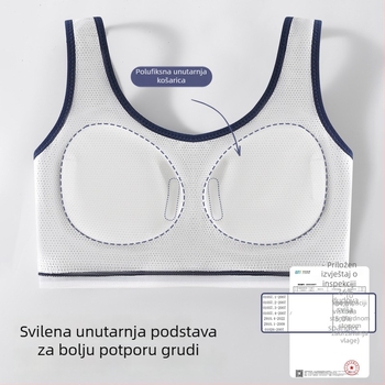 Grudnjak za djevojčice sa svilenom podstavom, za učenice srednje škole i gimnazije, prozračan i udoban, s punim košaricama