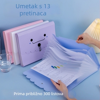 A4 višeslojni accordion folder za dokumente, velika kapaciteta, školskog papira organizator
