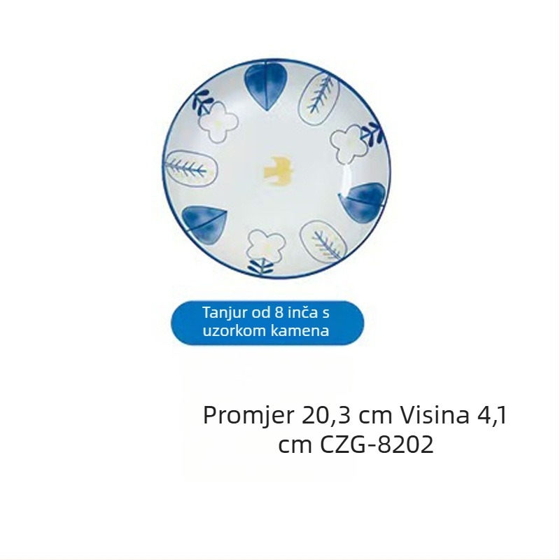 Set posuđa od kostnog porculana u europskom stilu, moderni minimalistički dizajn, tanjuri i zdjele od keramike, posuđe za kućnu upotrebu, poklon za useljenje, veleprodaja
