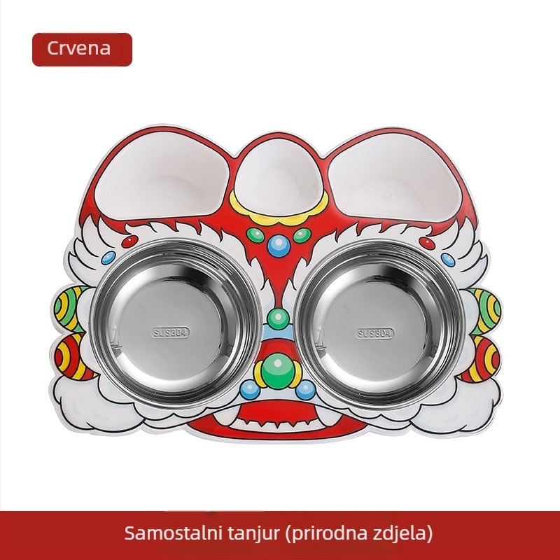Dječji tanjur s motivom lavljeg plesa, kineski stil