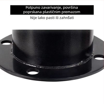 Pomična kolona od nehrđajućeg čelika s reflektirajućim prometnim upozorenjem