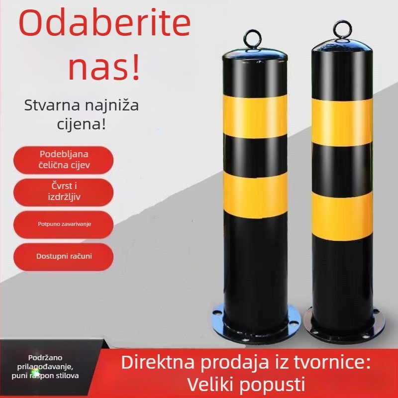 Pomična kolona od nehrđajućeg čelika s reflektirajućim prometnim upozorenjem
