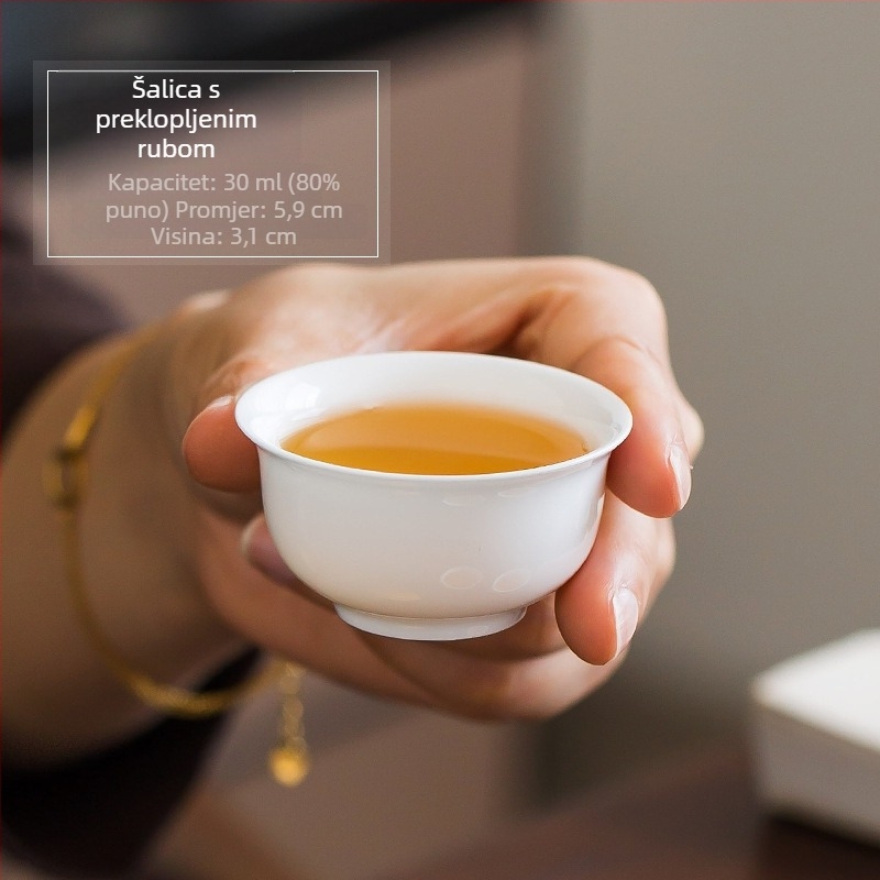 Ručna porcelanska Kung Fu šalica za čaj, mala pojedinačna šalica