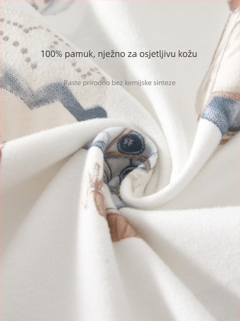 Pamukasti romper za novorođenče s dugim rukavima, 100% pamuk, unisex, za proljeće i jesen