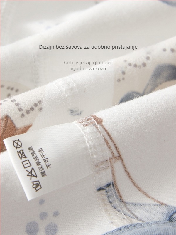Pamukasti romper za novorođenče s dugim rukavima, 100% pamuk, unisex, za proljeće i jesen