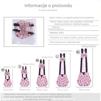 Vrećice velike veličine za izmet ptica, pelene za kokoši, prepelice i patke te jastučići za mokraću