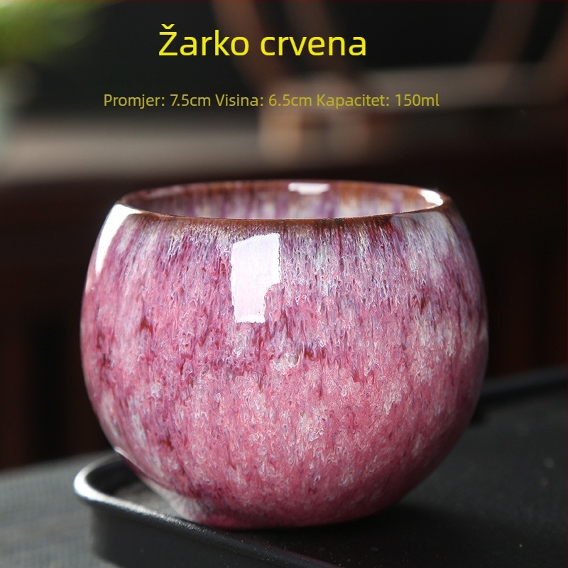Jianware Dragon Egg šalica, keramička espress šalica s motivom zmaja, otporna na prevrnuti, grijanje ruke