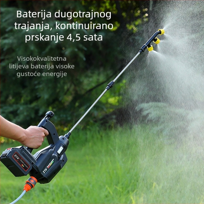Električna visokotlačna prskalica za primjenu pesticida i dezinfekciju, poljoprivreda i kućna upotreba, zamjenjiva litijska baterija, Makita utikač, univerzalno punjenje