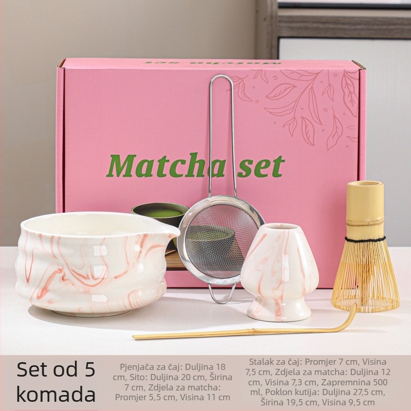 Set zdjela za matcha s dodacima za čajnu ceremoniju