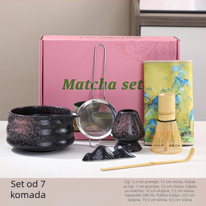 Set zdjela za matcha s dodacima za čajnu ceremoniju