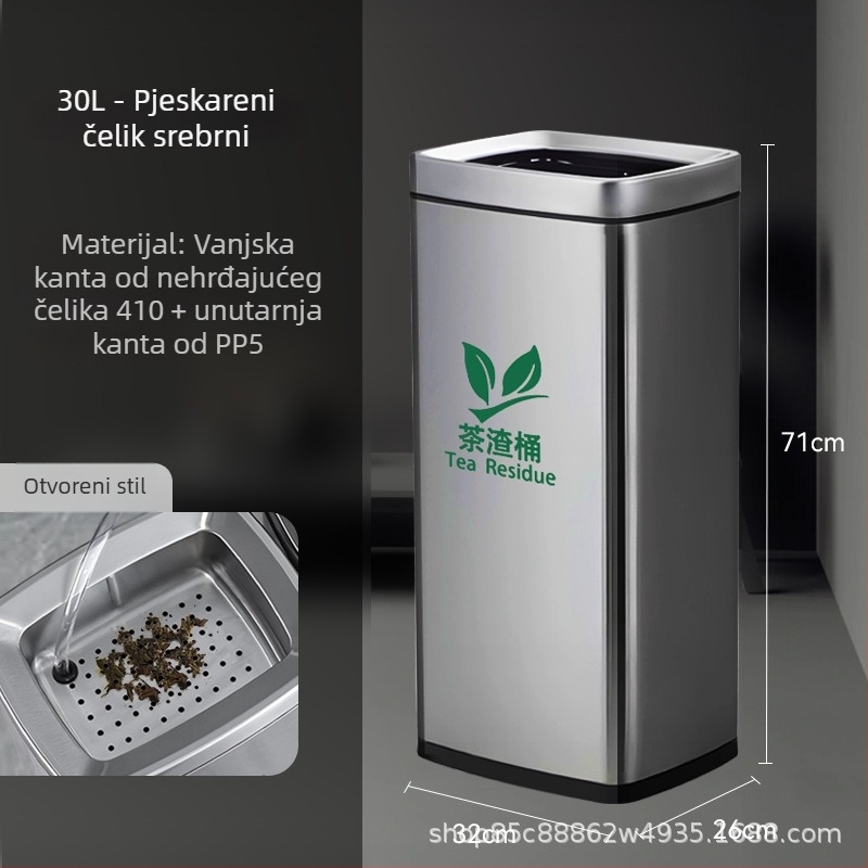 Nehrđajući čelični kantu za čaj s filtrom, uredska upotreba, 12 L